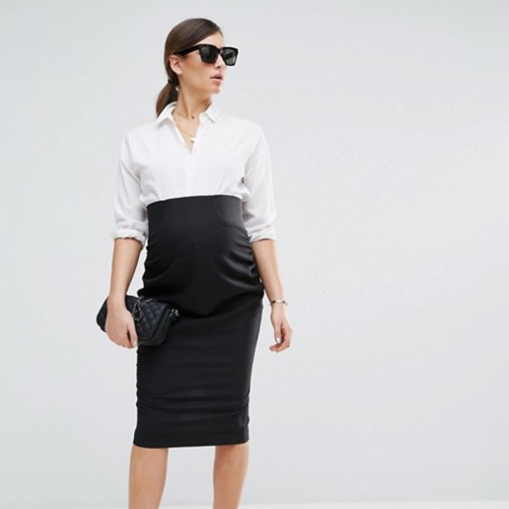 ASOS maternity work wear tailored pencil skirt
